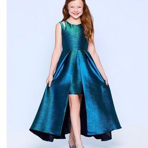 Teen metallic dress